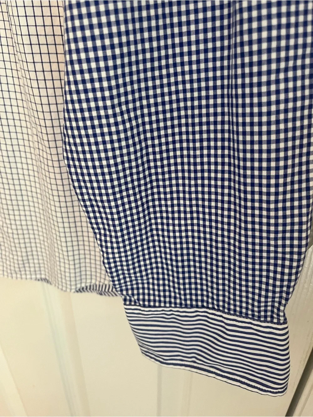 NWT J. Crew Secret Wash Stripe & Gingham Button-Down Slim Fit Organic Shirt